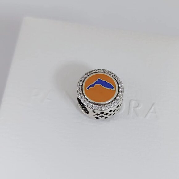 Pandora HOME Florida Map Exclusive Bead Charm Pendant S925 Sterling Silver - Picture 3 of 5